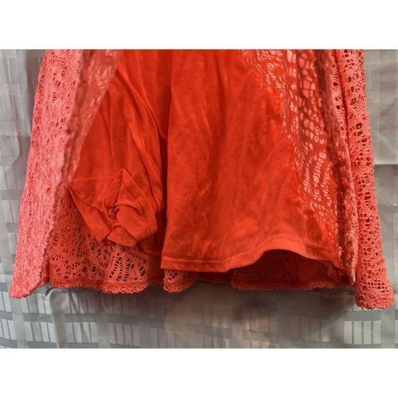 Aeropostale Women Mini Skirt Size M Color Orange - Picture 5 of 9